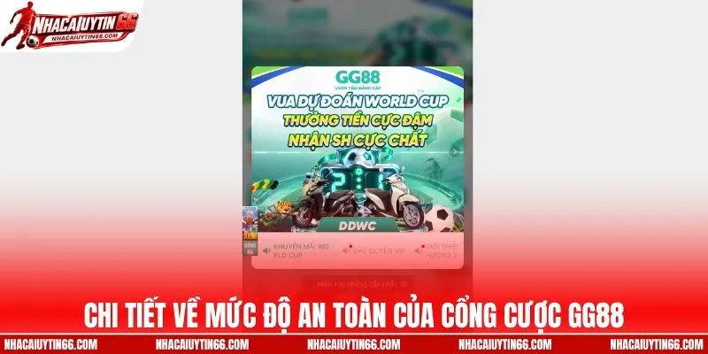 Chi tiết về mức độ an toàn của cổng cược GG88