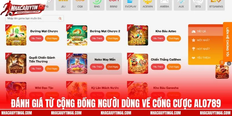Đánh giá từ cộng đồng người dùng về cổng cược ALO789