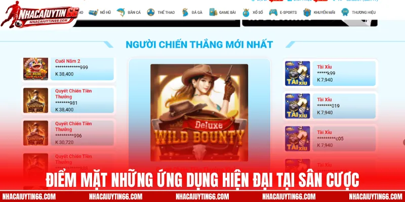 Điểm mặt những ứng dụng hiện đại tại sân cược