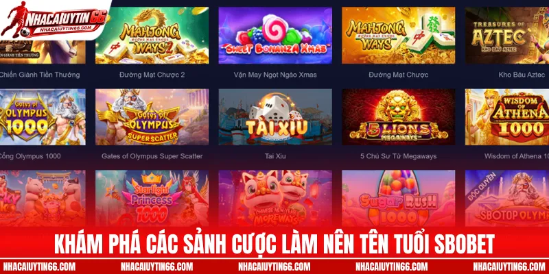 Khám phá các sảnh cược làm nên tên tuổi SBOBET