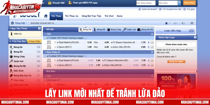 Lấy link mới nhất để tránh lừa đảo
