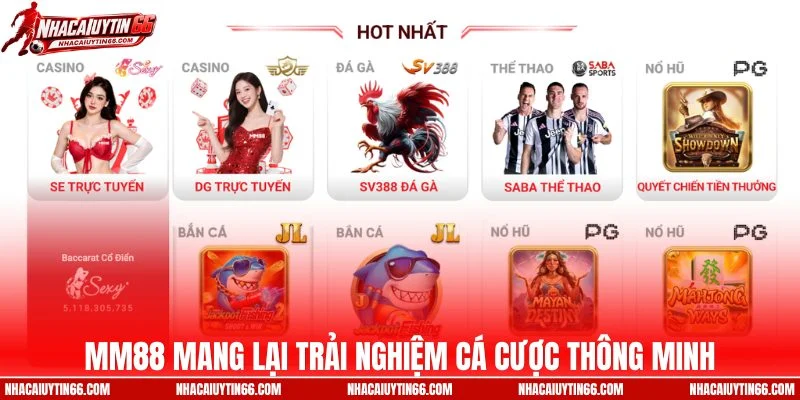 MM88 mang lại trải nghiệm cá cược thông minh